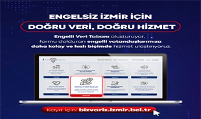 Engelsiz İzmir için "Engelli Veri Tabanı"