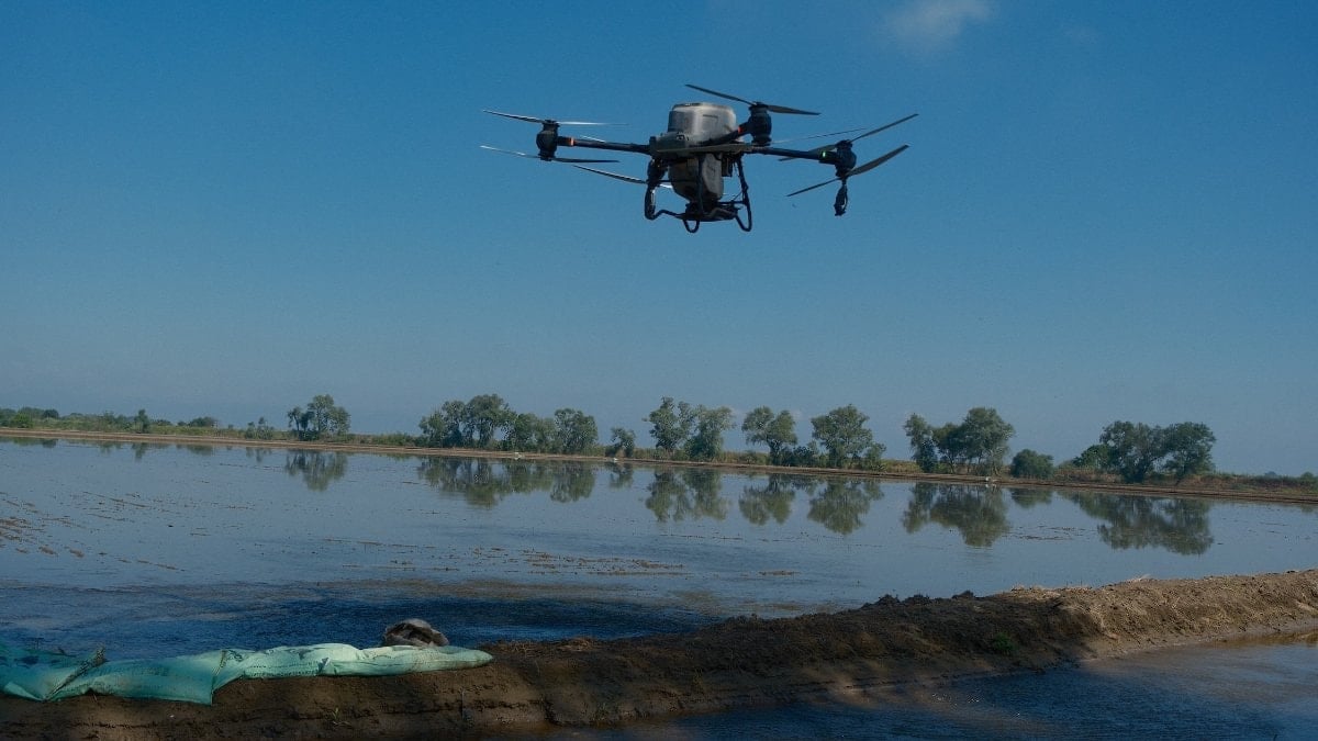 Karacabey Ovası'nda drone ile ekim