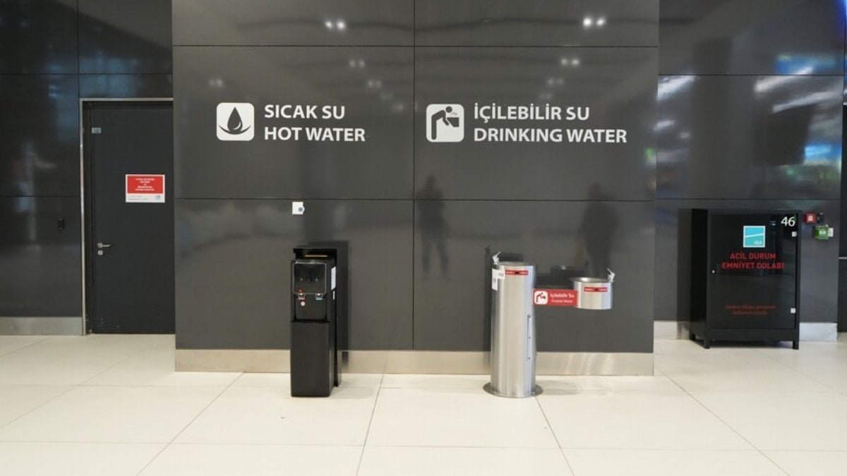 Türkiye'de 14 havalimanına fiyatsız su sebili konuldu