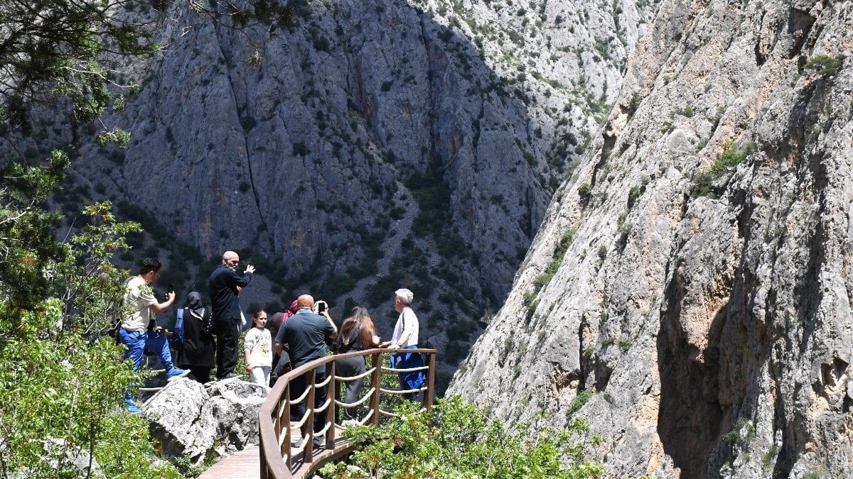 Yozgat Kazankaya Kanyonu'na ziyaretçi akını yaşandı