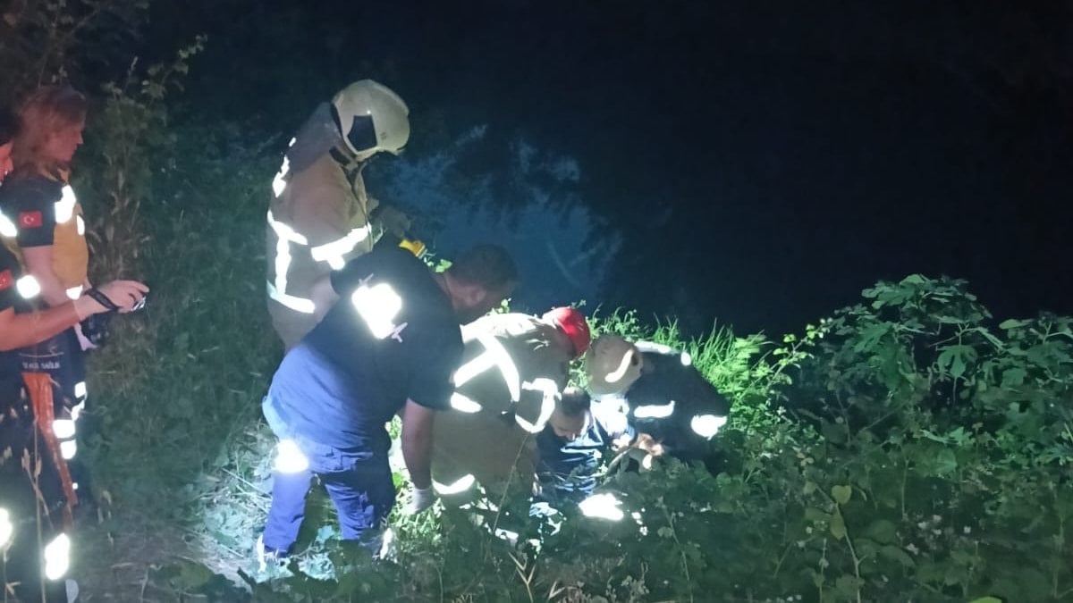 Bartın'da tuvalete giderken ırmağa düştü