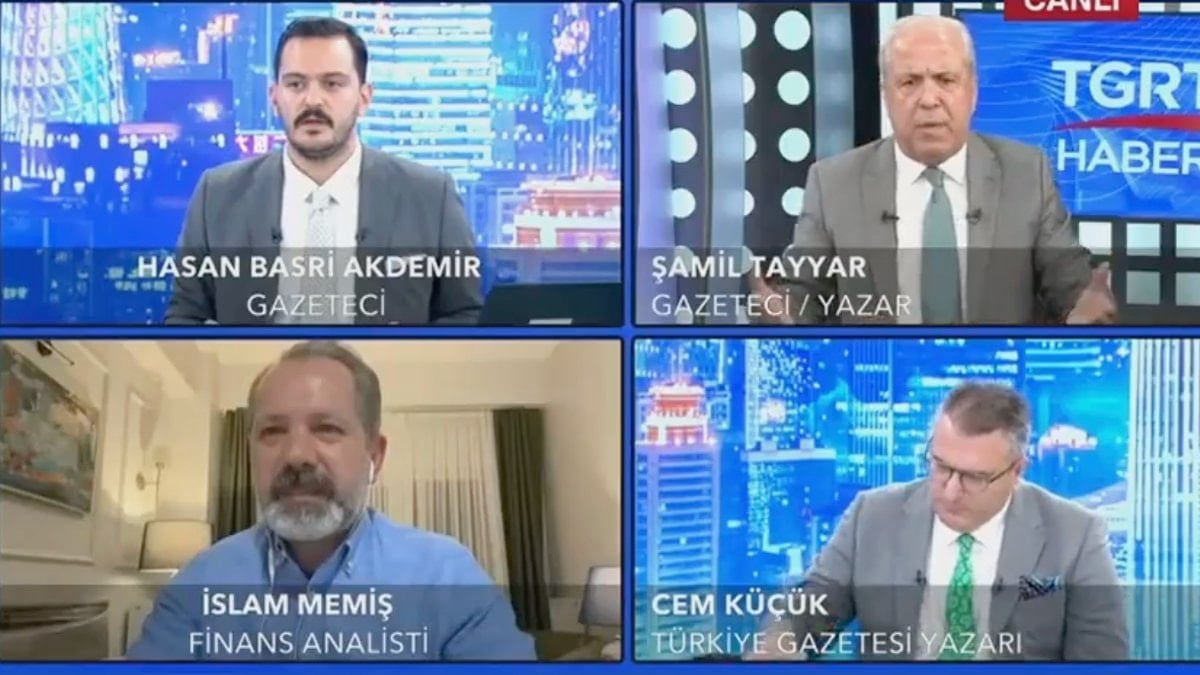 Canlı yayında İslam Memiş ile Şamil Tayyar'ın 'altın' arbedesi