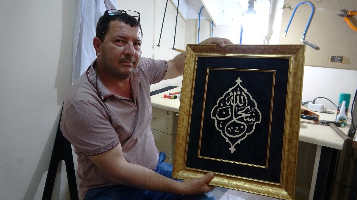 Mersin'de kızının ödeviyle başlayan seyahat, sanat ustalığına dönüştü