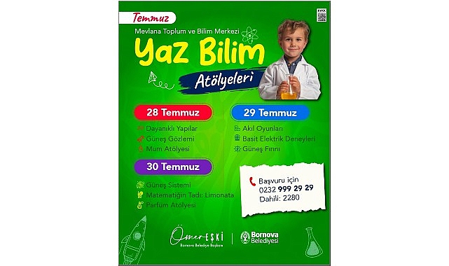 Bornova'da Yaz Tatili bilimle renkleniyor