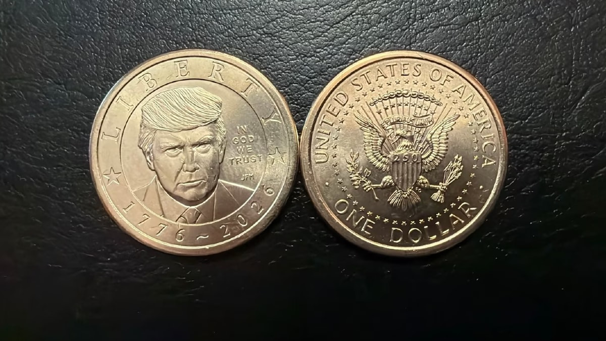 Donald Trump’ın portresinin yer aldığı 1 dolarlık madeni para tedavüle girdi