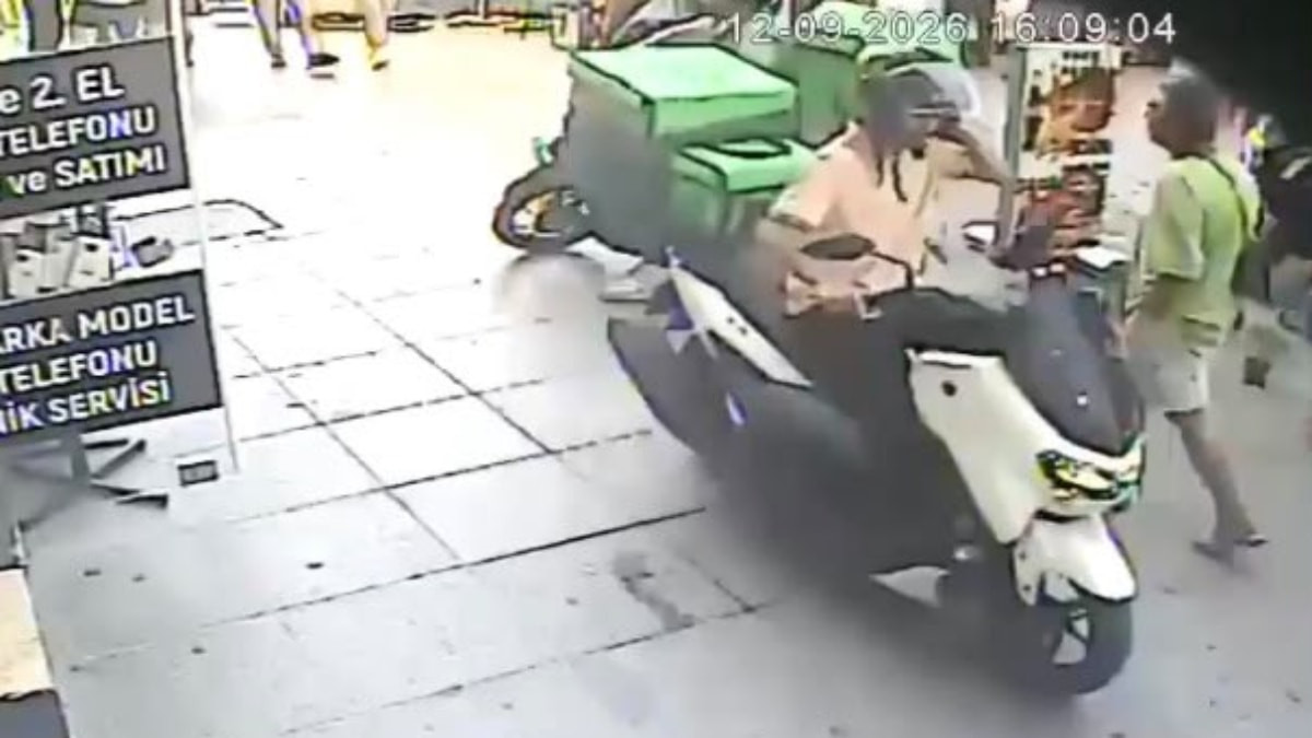 İstanbul'da motokuryeye yumruklu hücum kamerada: Şikayetçi oldu