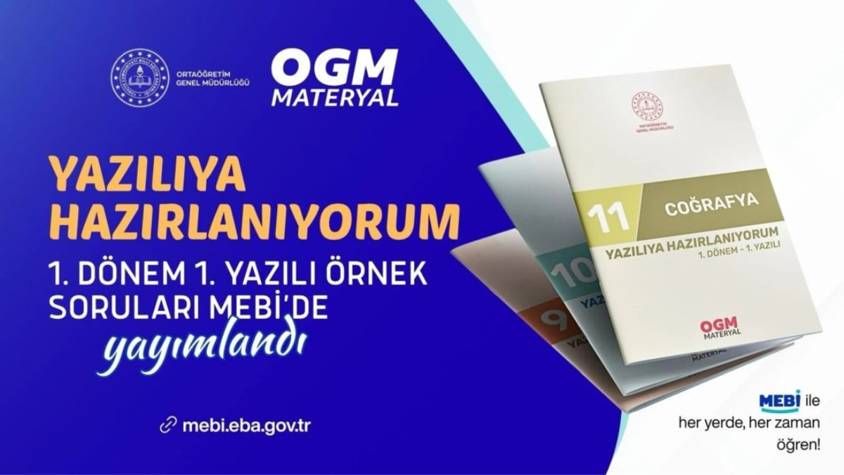 MEB 1. periyot 1. yazılı soru havuzu: 9-10-11. sınıf örnek sorular 2026