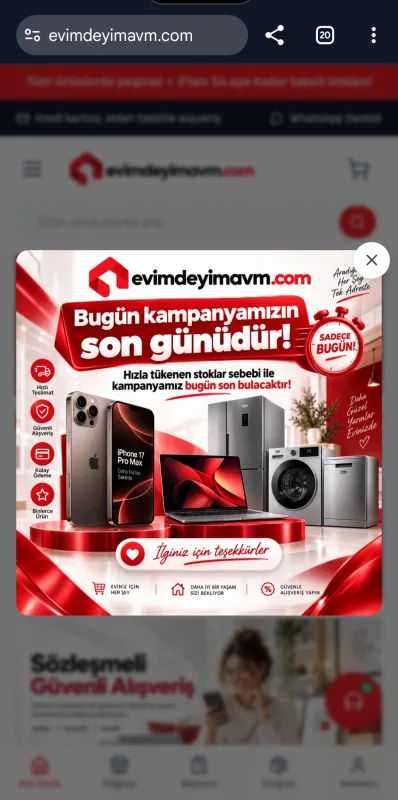 EVİMDEYİMAVM.COM HAKKINDA ŞOK İDDİA: PEŞİNATI ALIP MÜŞTERİYİ ENGELLİYORLAR?