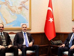 Bakan Fidan, Bakan Güler ve MİT Başkanı Kalın ile Suriye'de