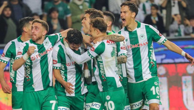 Konyaspor 9 kişi kaldığı maçta Beşiktaş’ı devirdi