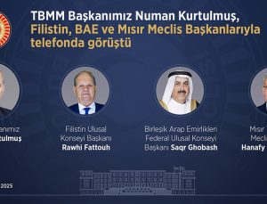 Numan KURTULMUŞ'tan Filistin için telefon diplomasisi