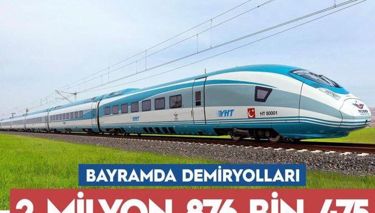 Bayramda demiryollarında yoğunluk: 2,8 Milyon yolcu taşındı