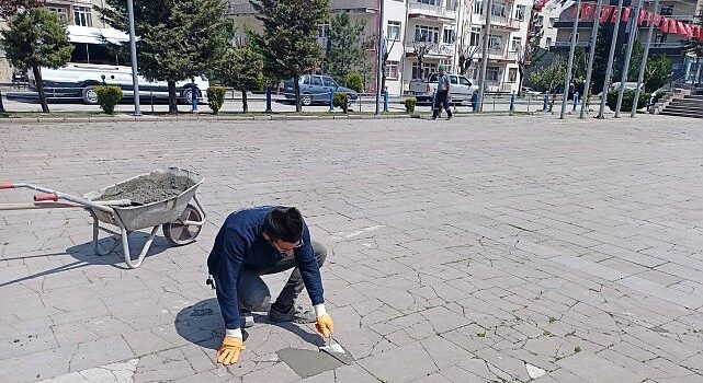 Belediye ekipleri iş başında