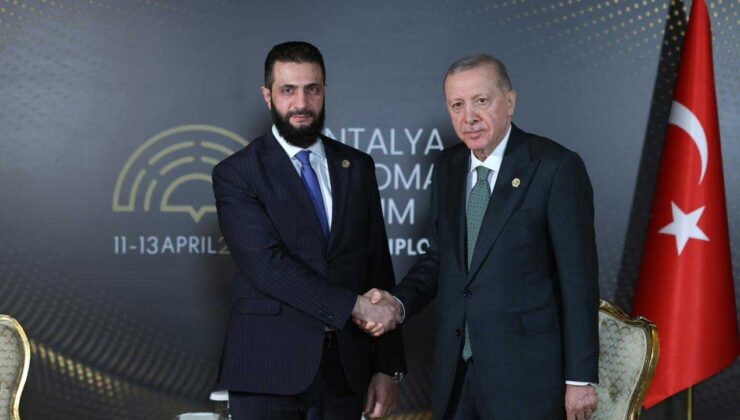 Cumhurbaşkanı Erdoğan, Antalya'da Suriye Cumhurbaşkanı Şara ile görüştü
