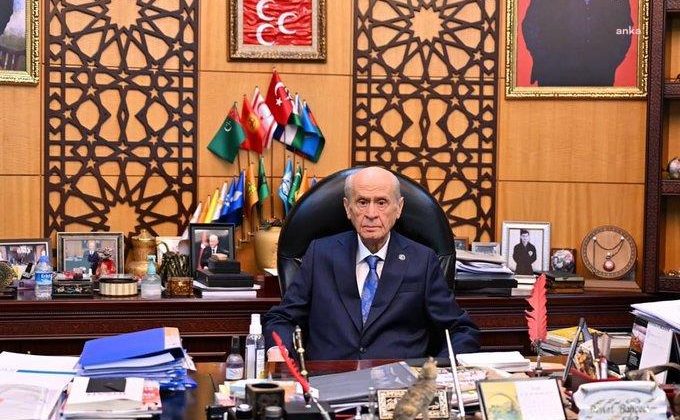 MHP: Sayın Devlet Bahçeli, Genel Merkezimizde mesaisine başlamıştır