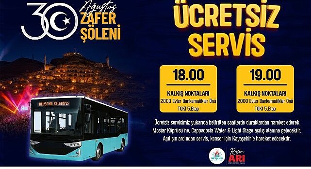 Nevşehir Belediyesi Tarafından Servis Hizmeti Verilecek