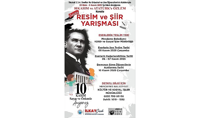 Menderes’te Atatürk Resim ve Şiirde Yaşatılacak