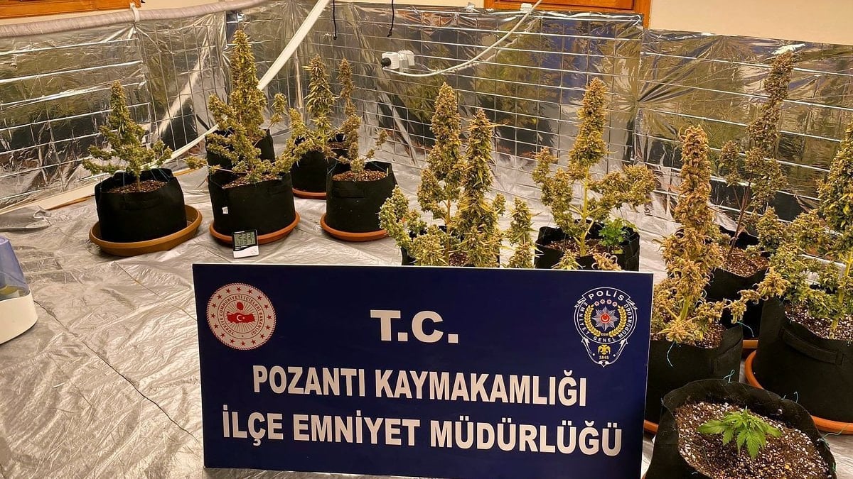 Adana’da sistem kurup uyuşturucu üretilen villaya operasyon: 2 tutuklama