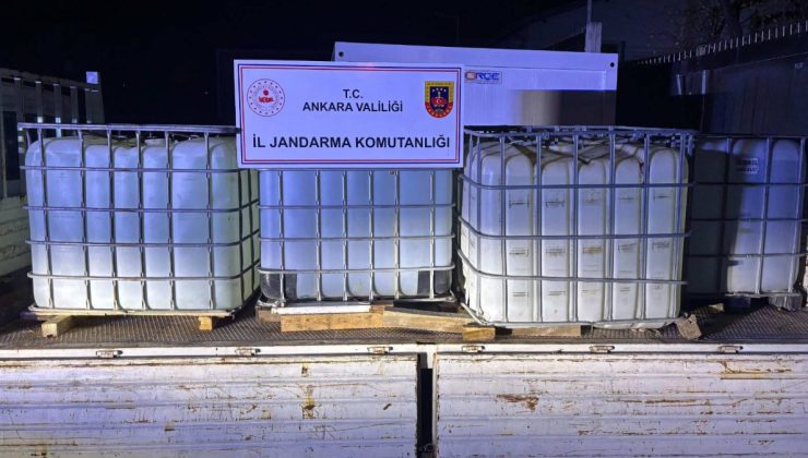 Ankara’da 8 bin 100 sahte gıda takviyesi ile 5 ton etil alkol ele geçirildi