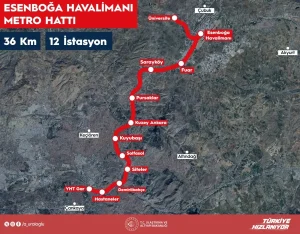 Ankara’da Esenboğa Havalimanı Metro Hattı 2026’da Başlıyor
