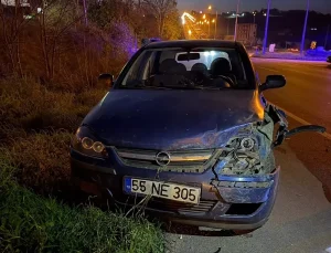 Bafra’da Trafik Kazası: 3 Yaralı