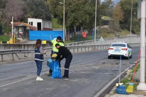 Bornova’da Su Tankeri Kazası