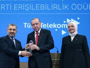 Cumhurbaşkanı Erdoğan’dan Türk Telekom’a erişilebilirlik ödülü