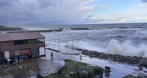 Deniz taştı Kozlu Limanı sular altında kaldı
