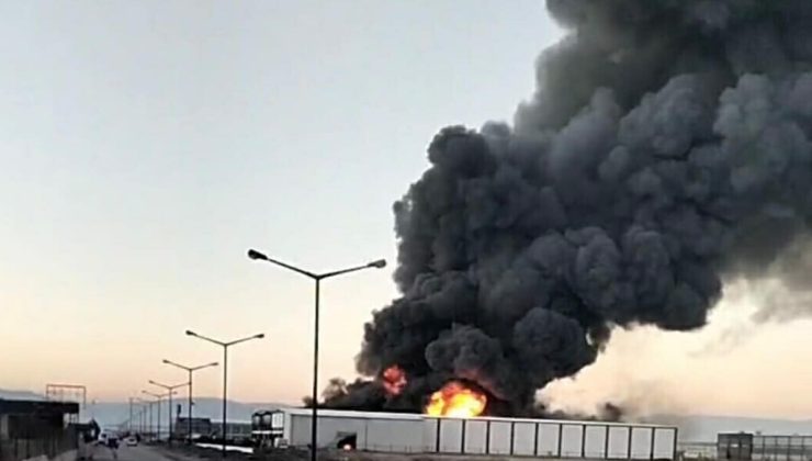 Denizli’de korkutan fabrika yangını