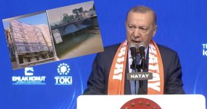 Erdoğan brandaların çekildiği Hatay’da konuştu: Şu binaların güzelliklerine bak