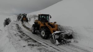 Erzincan’da kar köy yollarını kapattı