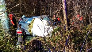 Giresun’da dere yatağına devrilen otomobildeki bekçi hayatını kaybetti