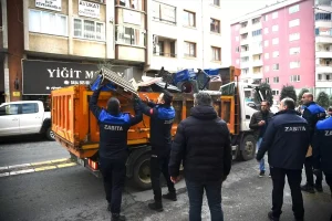 Giresun’da İşyeri Önleri Temizlik Yapıldı