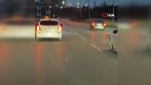 İstanbul’da konvoydan havaya ateş açtı