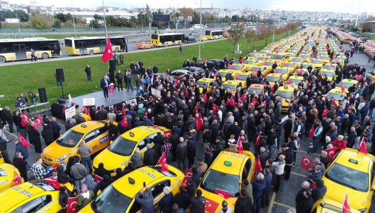 İstanbul’da taksicilerden ‘korsan taşımacılığı’ eylemi