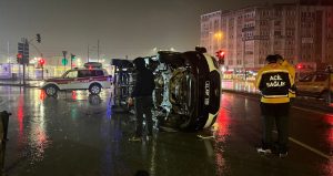 İzmit’te ambulans ile minibüs çarpıştı: 6 yaralı