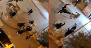 Kağıthane’de bıçaklı kavga: Tehlike anları kamerada