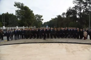 KKTC Cumhurbaşkanı Erhürman, Milli Mücadele ve Şehitler Haftası dolayısıyla Lefkoşa’daki törene katıldı