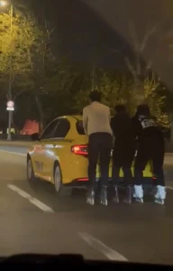 Maltepe’de Tehlikeli Patenli Yolculuk