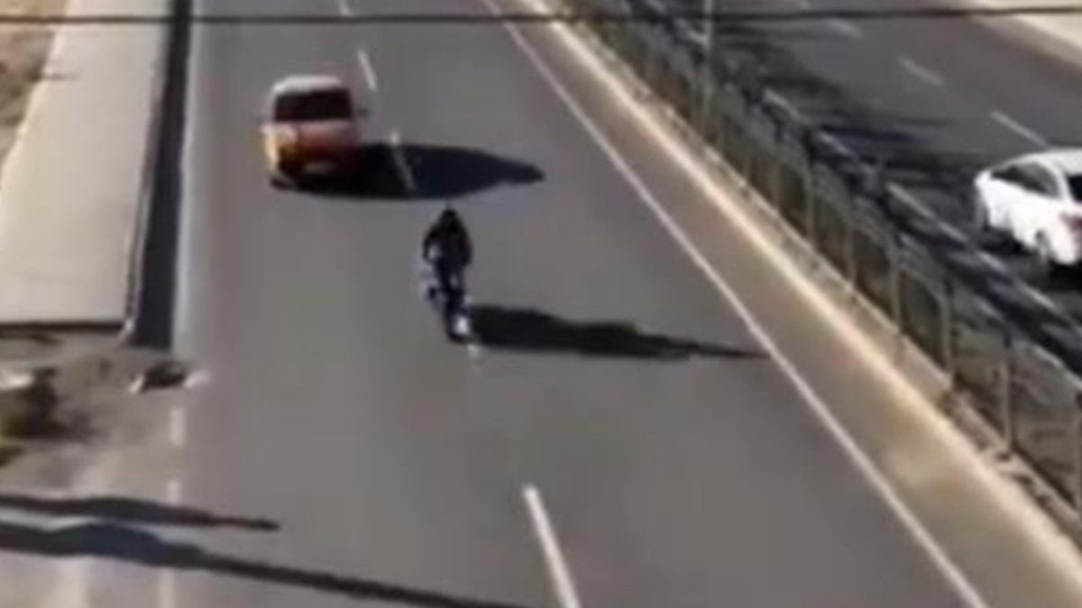 Mardin’de trafik güvenliğini tehlikeye sokan motosiklet sürücüsü yakalandı