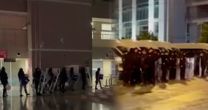 Saat 06.00… Sadettin Saran adliyeye gelmeden adliye TOMA ve çevik kuvvetle kapatıldı