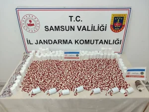Samsun’da Uyuşturucu Operasyonu: 7 Bin Hap Ele Geçirildi