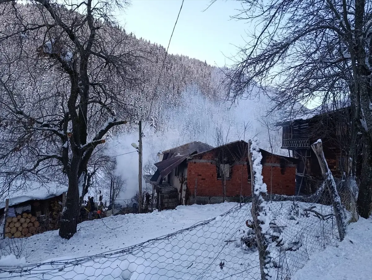 Şavşat’ta Yangın: Ahşap Ev Küle Döndü