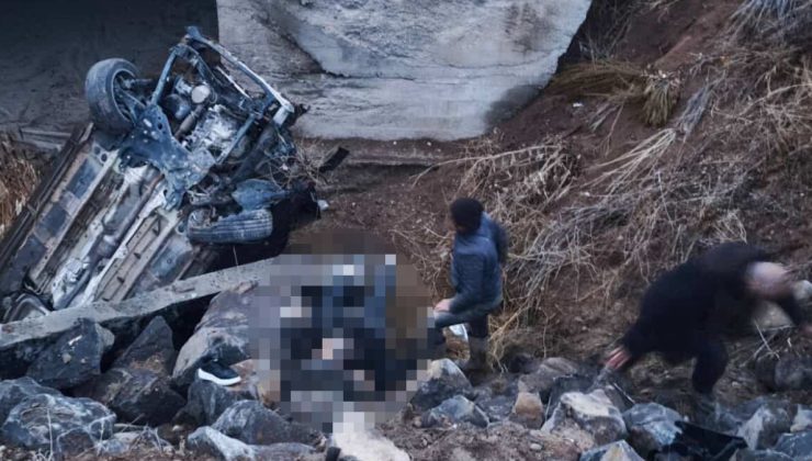Sivas’ta otomobil menfeze devrildi: 1 ölü, 2 yaralı