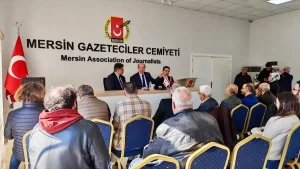 Tatar, Mersin’de Valilik ve Gazeteciler Cemiyeti’ni Ziyaret Etti