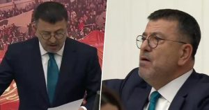 TBMM TV, Ağbaba’nın pankartını göstermemek için kadraj değiştirdi