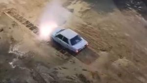 Tekirdağ’da patlayan su borusu oto yıkamaya dönüştü