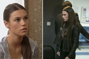 Yüsra Geyik, düğünde döktürdü! Elbisesinin göğüs detayı göze çarptı