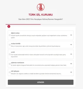 2025 Yılının Kelimesi Oylaması Başladı