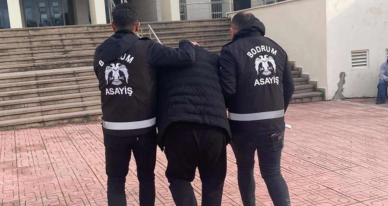 24 yıl hapis cezası bulunan firari Bodrum’da yakalandı
